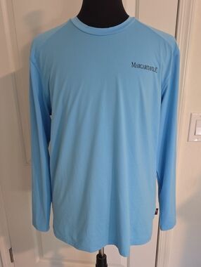 Margaritaville Men’s Long-Sleeve Shirt — Sky Blue